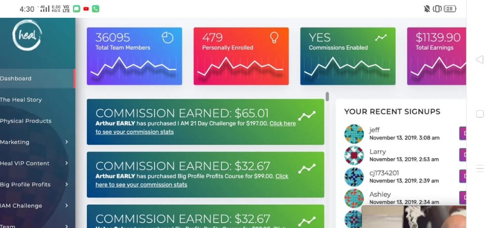 $1139 Affiliate Commission Earning Proof